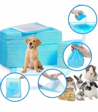 PODKŁADY CHŁONNE DLA PSA 33 X 45 100 SZT. MATY DO NAUKI SIKANIA + WORKI