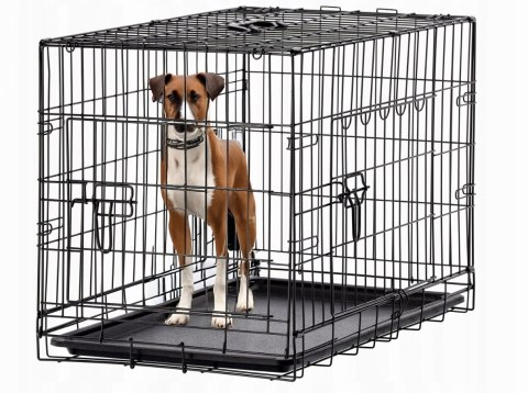 KLATKA KENNELOWA DLA PSA "L" 76 X 45 X 51,5 CM *9661