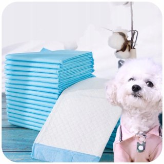 PODKŁADY CHŁONNE DLA PSA 60 X 60 100 SZT. MATY DO NAUKI SIKANIA + WORKI