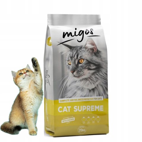 Sucha karma dla kota Migos Cat Supreme 20kg