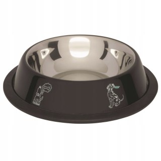 Pojedyncza miska metalowa Barry King czarny 0,7 l