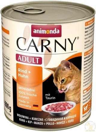 Animonda Cat Carny Adult Wołowina I Kurczak 800g
