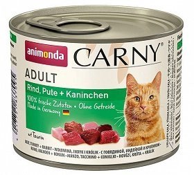 Animonda Cat Carny Adult Wołowina, Indyk I Królik 200g