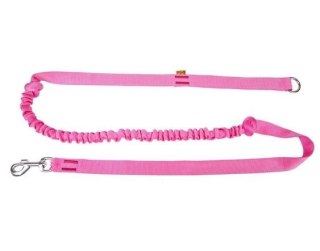 Dingo Smycz Z Amortyzatorem I Uchwytem Różowa 170cm