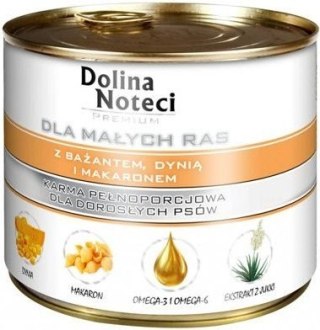 Dolina Noteci Premium Dla Psów Małych Ras Z Bażantem, Dynią I Makaronem 185g