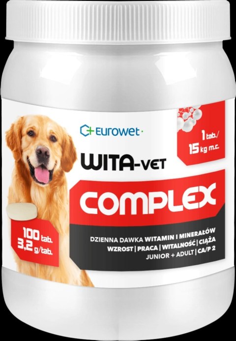 Eurowet Wita-Vet Junior + Adult 100tab