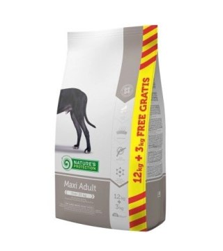 Nature's Protection Maxi Adult 12kg + 3kg Gratis