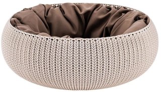 Curver Knit Łóżko Dla Zwierząt Beżowe