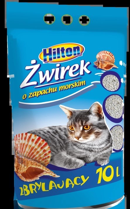 Hilton Żwirek Bentonitowy Zbrylający Dla Kota Morski 10l