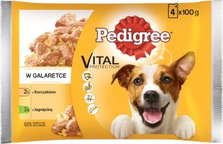 Pedigree Vital Protection Mokra Karma Dla Dorosłych Psów Jagnięcina I Kurczak W Galaretce 4x100g