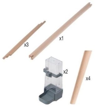 Zolux Klatka Neo Jili XL Dla Ptaków Szara