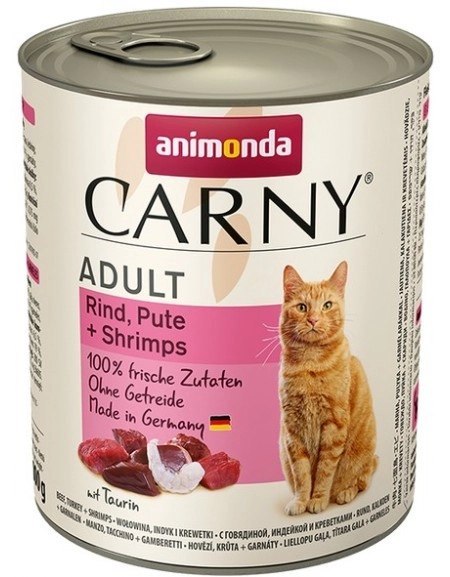 Animonda Cat Carny Adult Wołowina, Indyk I Krewetki 800g