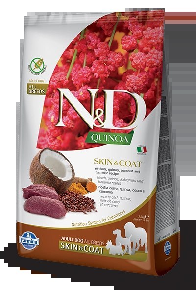 Farmina N&D Quinoa Canine Venison Skin&Coat 2,5kg