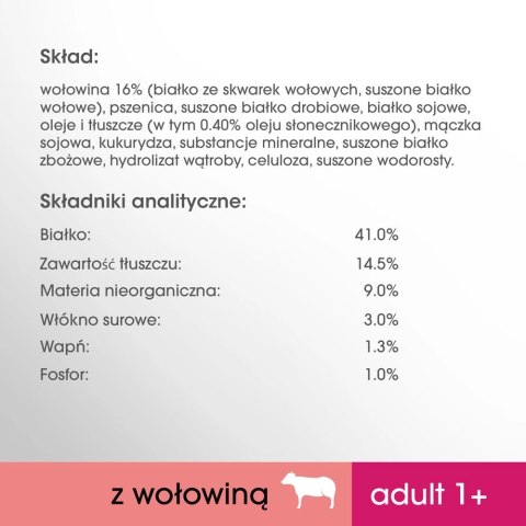 PERFECT FIT Adult 1+ Z Wołowiną 750g
