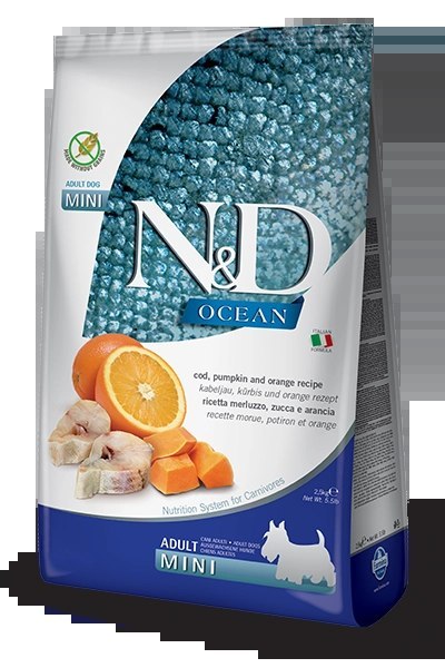 Farmina N&D Ocean Canine Adult Mini Cod Pumpkin&Orange 7kg