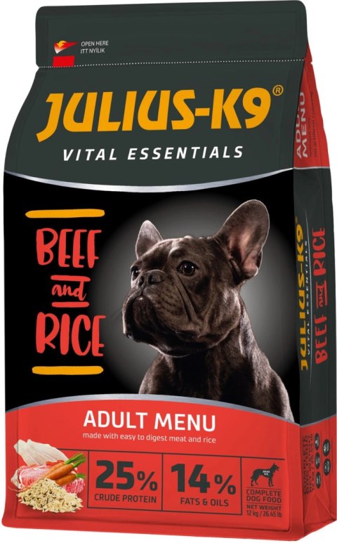 Julius-K9 Vital Essentials Adult Beef & Rice 12kg