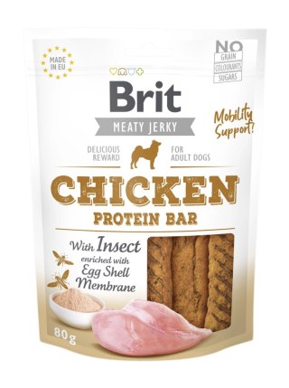 Brit Jerky Snack Chicken Protein Bar With Insect 80g