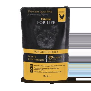 Fitmin Dog For Life Adult Chicken With Ham In Jelly 85g