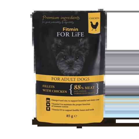 Fitmin Dog For Life Adult Chicken With Ham In Jelly 85g