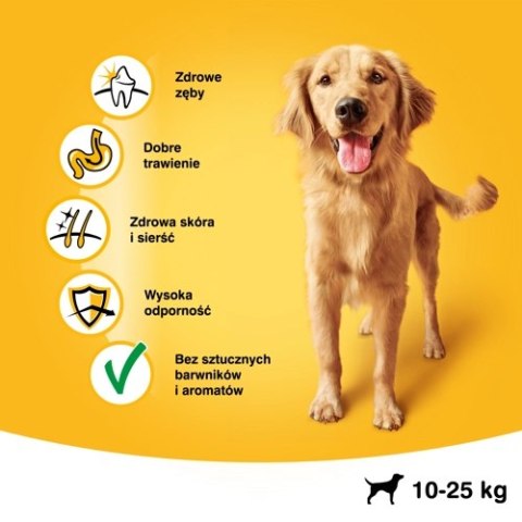 Pedigree Sucha Karma Dla Dorosłych Psów Średnich Ras Z Wołowiną I Drobiem 15kg