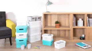 Curver Infinity Pojemnik Ażurowy Z Przykrywką Miętowy 17l