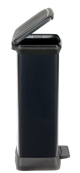 Curver Kosz Na Śmieci Z Pedałem Metalizowany Czarny 50l