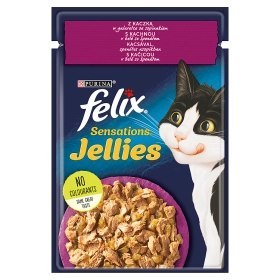 Felix Sensations Jellies Kaczka Z Szpinakiem W Galaretce 85g