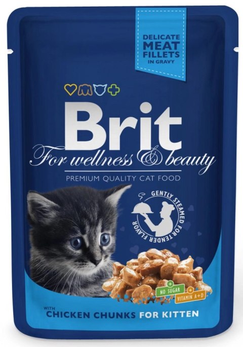 Brit Premium Kitten Dla Kociąt Z Kurczakiem W Sosie 100g