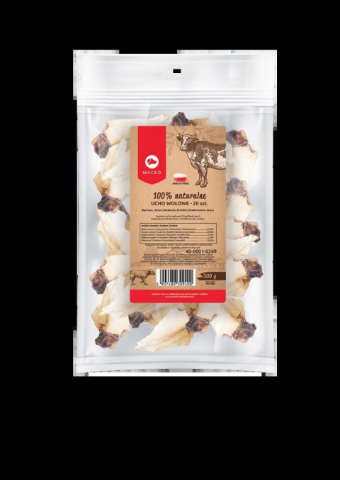 Maced Ucho Wołowe 20szt