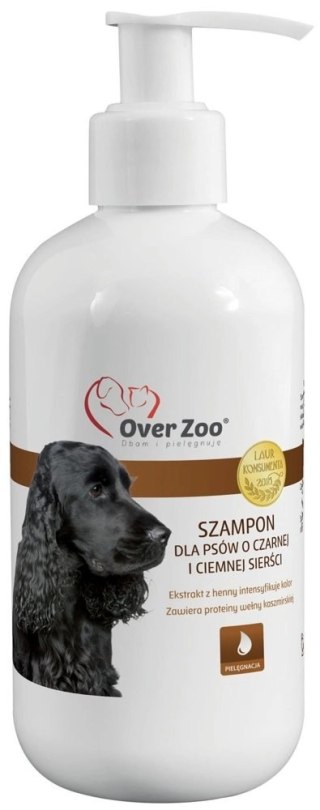 OVER ZOO Szampon Dla Psów O Czarnej I Ciemnej Sierści 250ml
