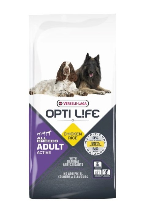 Versele-Laga Opti Life Adult Active Z Kurczakiem 12,5kg