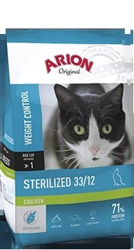 Arion Original Sterilized 33/12 Chicken 2kg