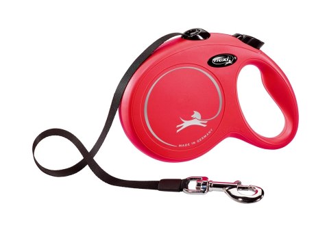 Flexi Smycz New Classic L Taśma 5m Do 50kg Czerwona