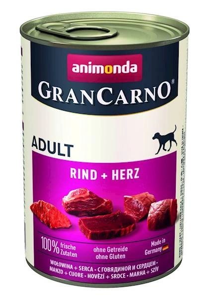 Animonda GranCarno Adult Dog Wołowina I Serca 400g