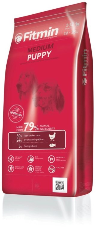 Fitmin Medium Puppy Kurczak 15kg