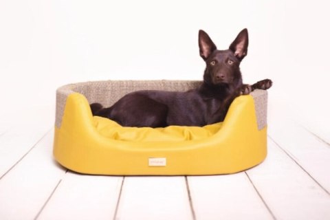 AMIPLAY Legowisko Elipsa Morgan Żółte S