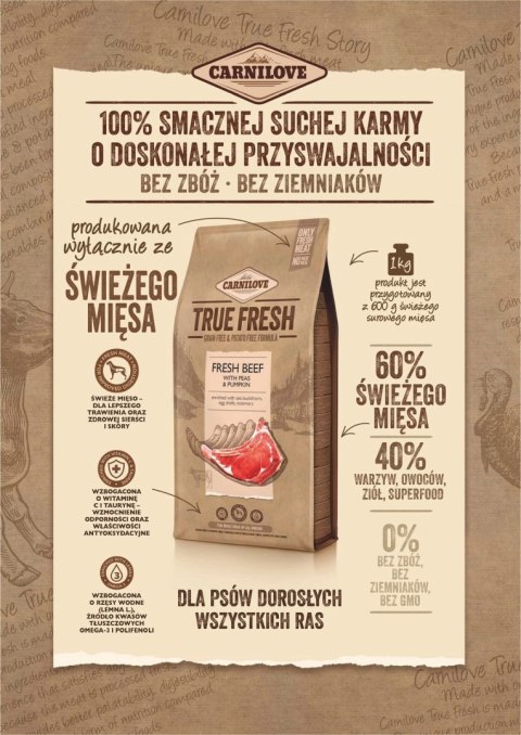 Carnilove True Fresh Beef 11,4kg