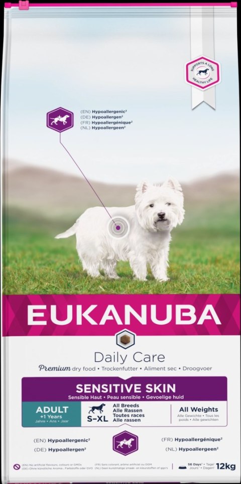 Eukanuba Daily Care Adult Sensitive Skin 12kg