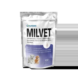 Eurowet Milvet Mleko Zastępcze Dla Szczeniąt I Kociąt 100g