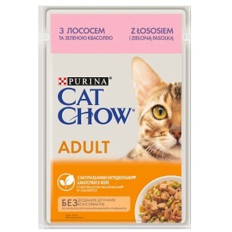 Purina Cat Chow Adult Łosoś I Zielona Fasolka 85g