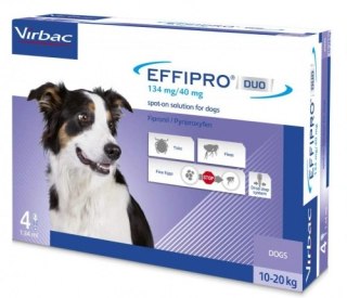 Virbac EFFIPRO Duo Pies M 10-20kg 4x1,34ml
