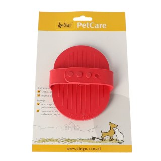 Dingo Zgrzebło Gumowe Z Kulkami Zapinane Na Rękę 8,5x13,5cm