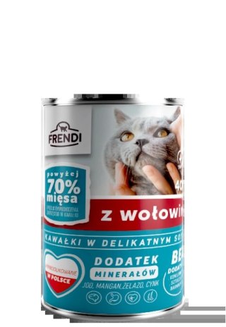 Frendi Kawałki W Delikatnym Sosie Z Wołowiną 400g