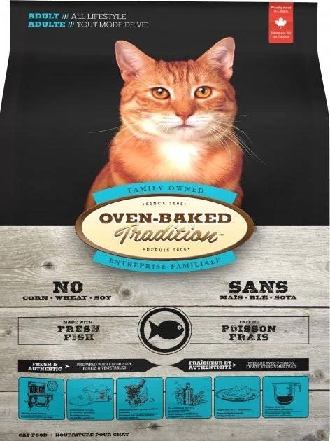 Oven Baked Tradition Cat Food Adults Of All Life Style With Fish 1,13kg