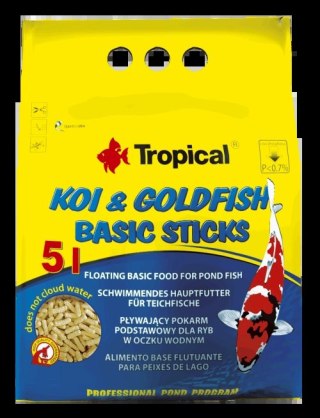 TROPICAL Koi & Goldfish Basic Sticks 5l/400g