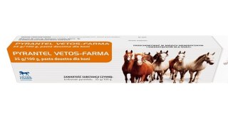 Vetos-Farma Pyrantel 35 g pasta odrobaczająca doustna dla koni