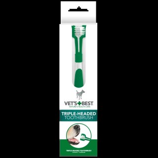 Vet's Best Trzygłowicowa Szczoteczka Do Zębów Dla Psów