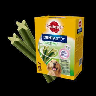 PEDIGREE® DentaStix™ Daily Fresh - karma uzupełniająca o smaku kurczaka, dla psów dużych ras- 4x270g