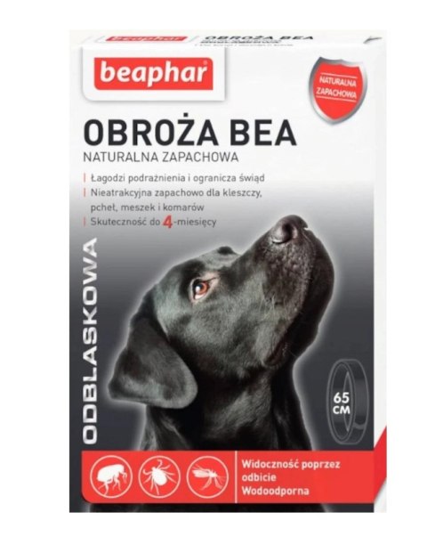 BEAPHAR Bea Obroża Refleksyjna Na Kleszcze I Pchły Dla Psa 65cm