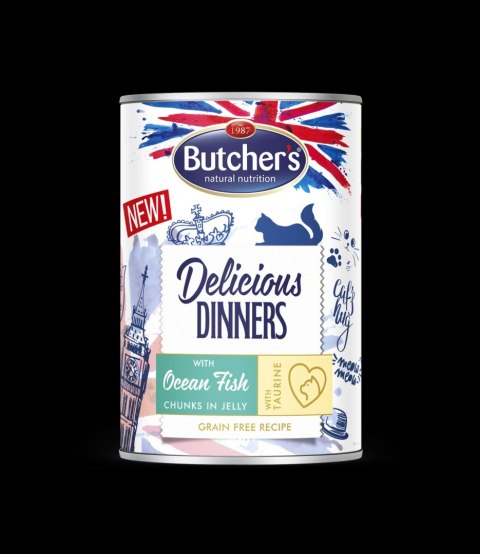 Butcher's Delicious Dinners Kawałki W Galaretce Z Rybą Morską 400g